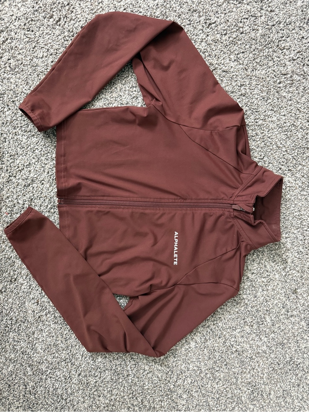 Alphalete Zip-Up Jacket - Deep Maroon